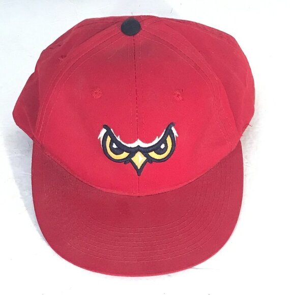 Los Angeles Angels Minor League Owlz Red Adjustable Baseball Hat - Picture 3 of 8